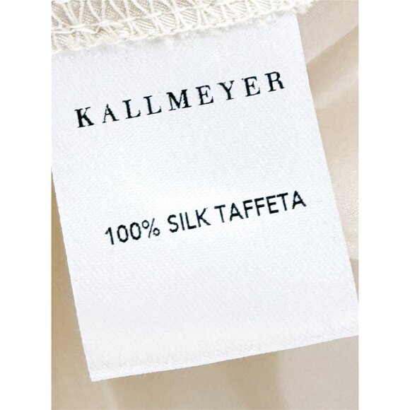 KALLMEYER Norene Top in Silk Taffeta in Ivory NWT M - Picture 5 of 7